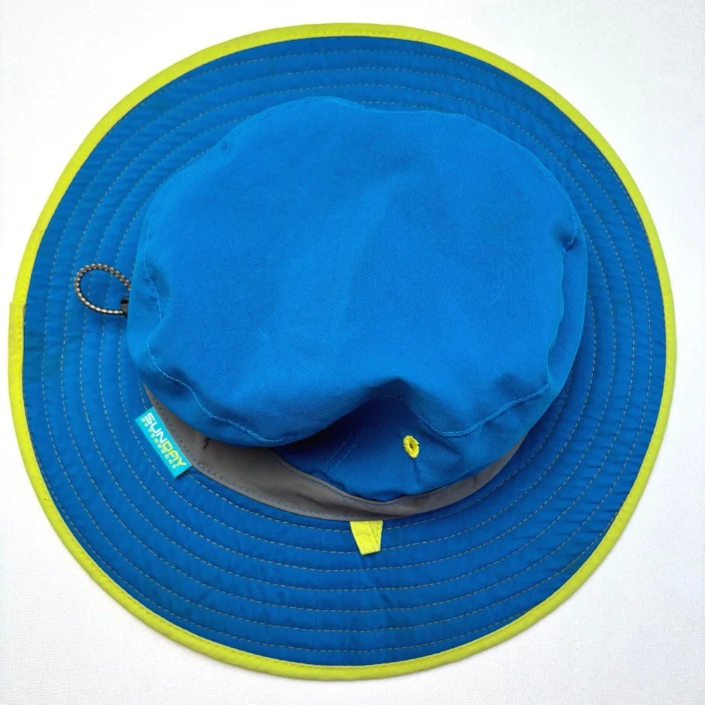 Sunday Afternoons 2 Kids Sun Hats Bundle Floral Blue Wide Brim M/L 2-12 Years